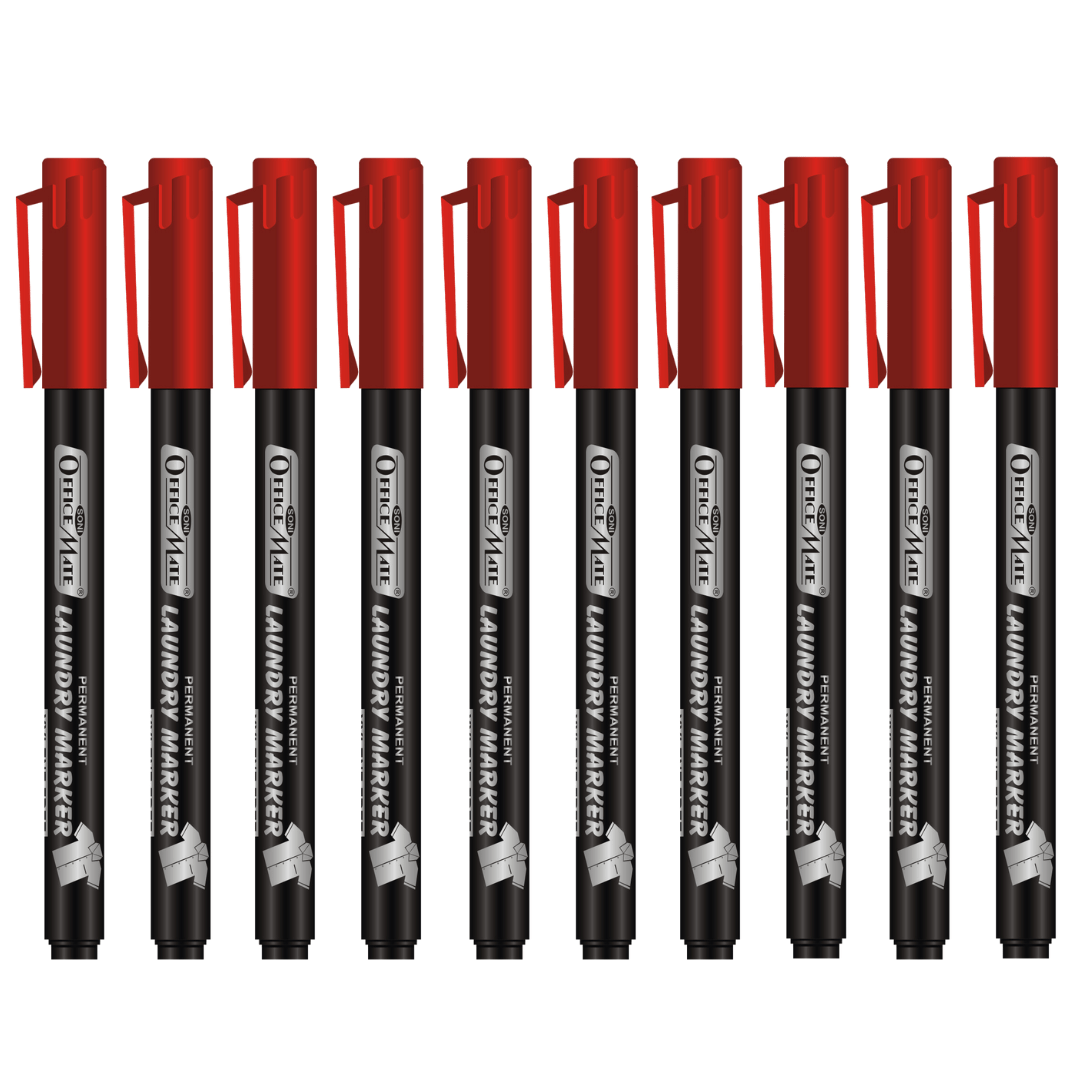 Soni Officemate Fine Tip Laundry Markers Pen - Sets (Mix Color) - SCOOBOO - Fabric Markers
