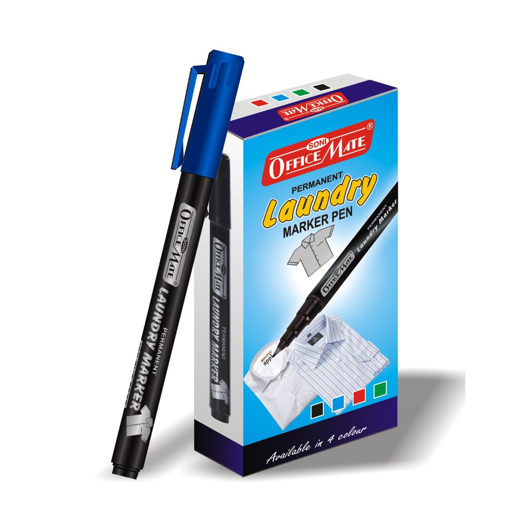 Soni Officemate Fine Tip Laundry Markers Pen - Sets (Mix Color) - SCOOBOO - Fabric Markers