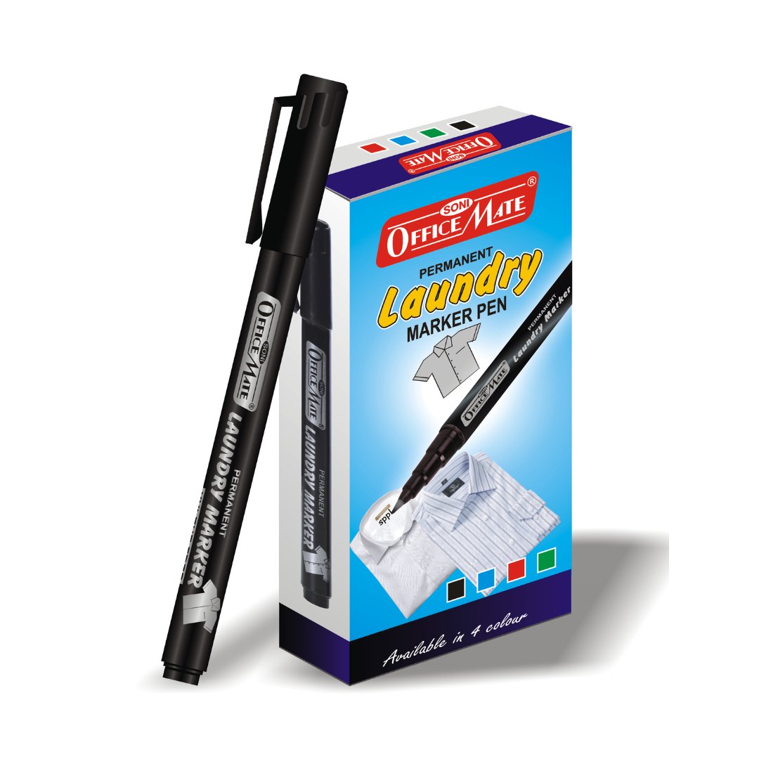 Soni Officemate Fine Tip Laundry Markers Pen - Sets (Mix Color) - SCOOBOO - Fabric Markers