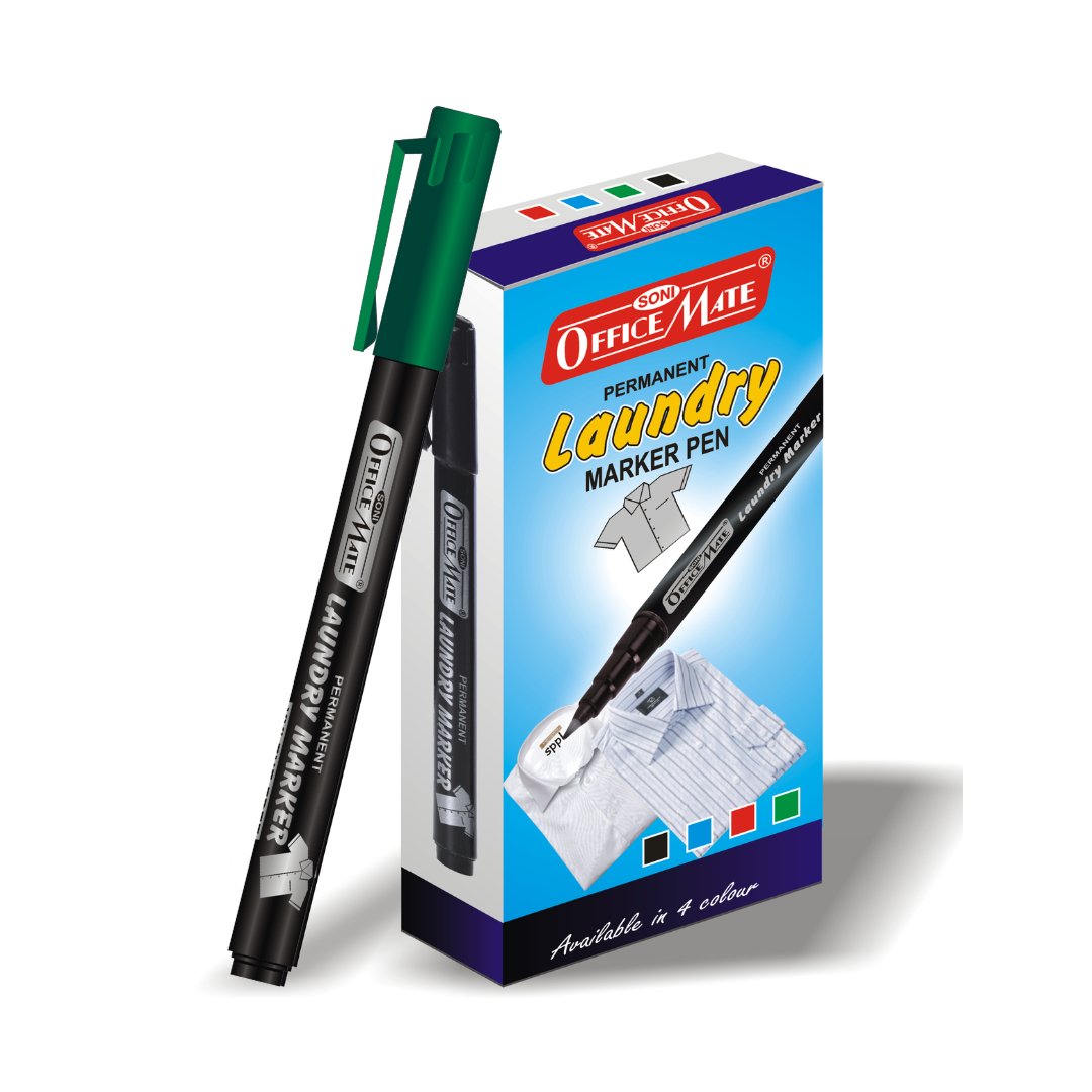 Soni Officemate Fine Tip Laundry Markers Pen - Sets (Mix Color) - SCOOBOO - Fabric Markers