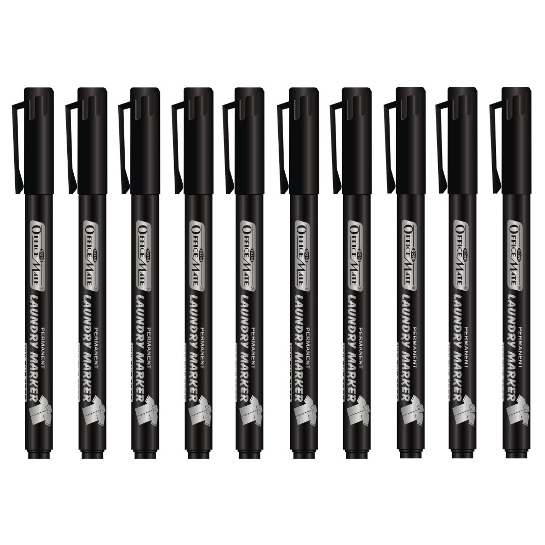 Soni Officemate Fine Tip Laundry Markers Pen - Sets (Mix Color) - SCOOBOO - Fabric Markers