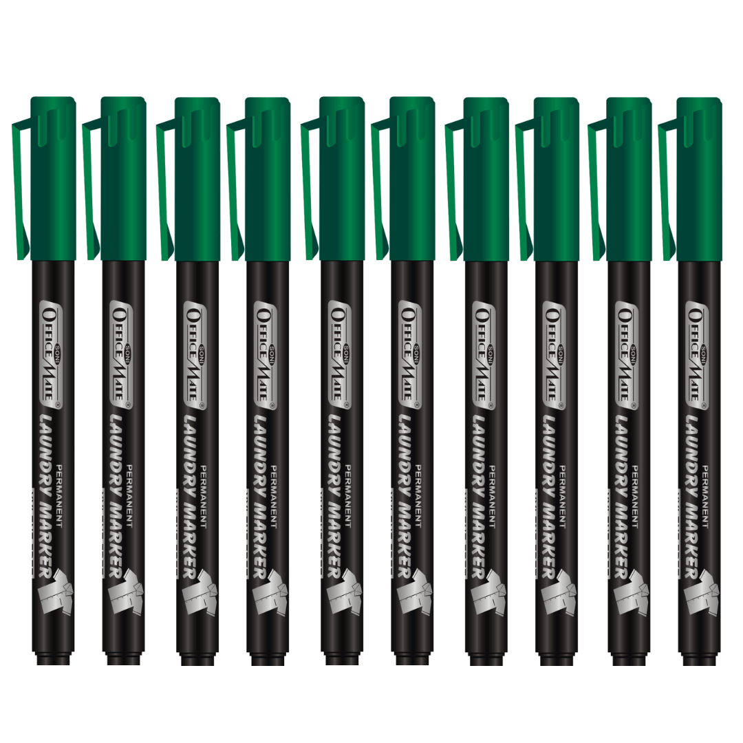 Soni Officemate Fine Tip Laundry Markers Pen - Sets (Mix Color) - SCOOBOO - Fabric Markers