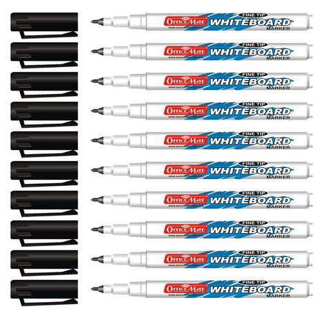 Soni Officemate Fine Tip Whiteboard Marker - Pack of 10 - SCOOBOO - White-Board Marker