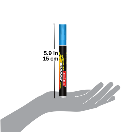 Soni Officemate Fluoroscent Window Markers Set - SCOOBOO - SKU-119-10 - Permanent Markers