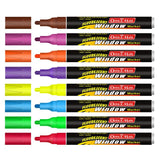 Soni Officemate Fluoroscent Window Markers Set - SCOOBOO - SKU-119-10 - Permanent Markers