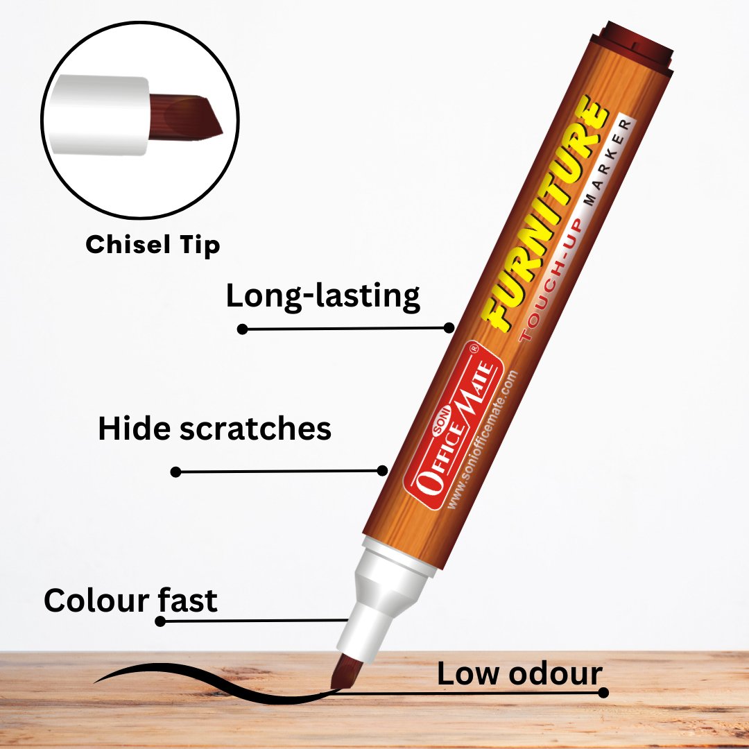 Soni Officemate Furniture Touchup Bold Marker Set - SCOOBOO - Permanent Markers