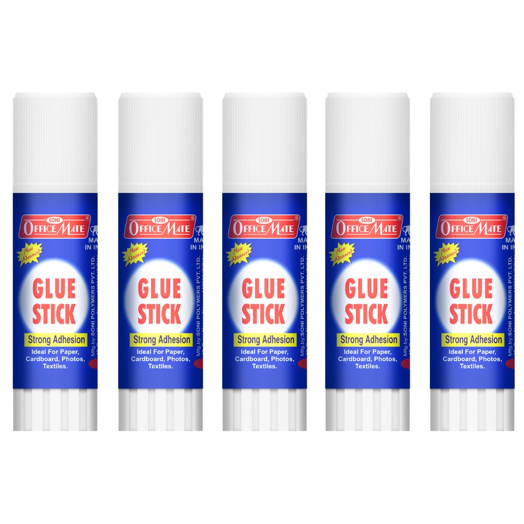 Soni Officemate Glue Stick – 40 G In Pack Of 5 PCS - SCOOBOO - Glue & Adhesive