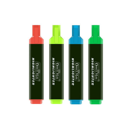 Soni Officemate Hi-Lighter Textliner Set - SCOOBOO - Pack of 4 - Highlighter