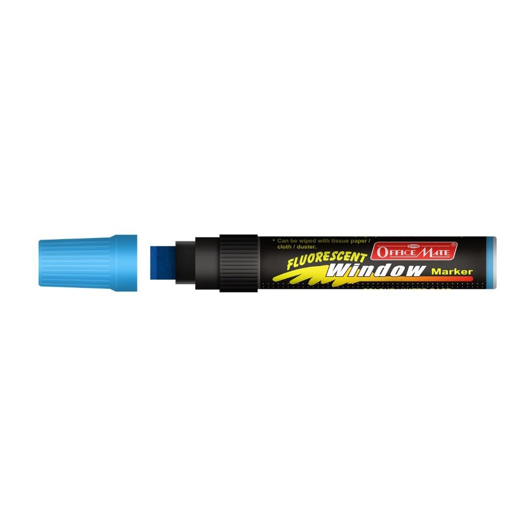 Soni Officemate Jumbo Fluorescent Window Marker - SCOOBOO - Glass Paints & Markers