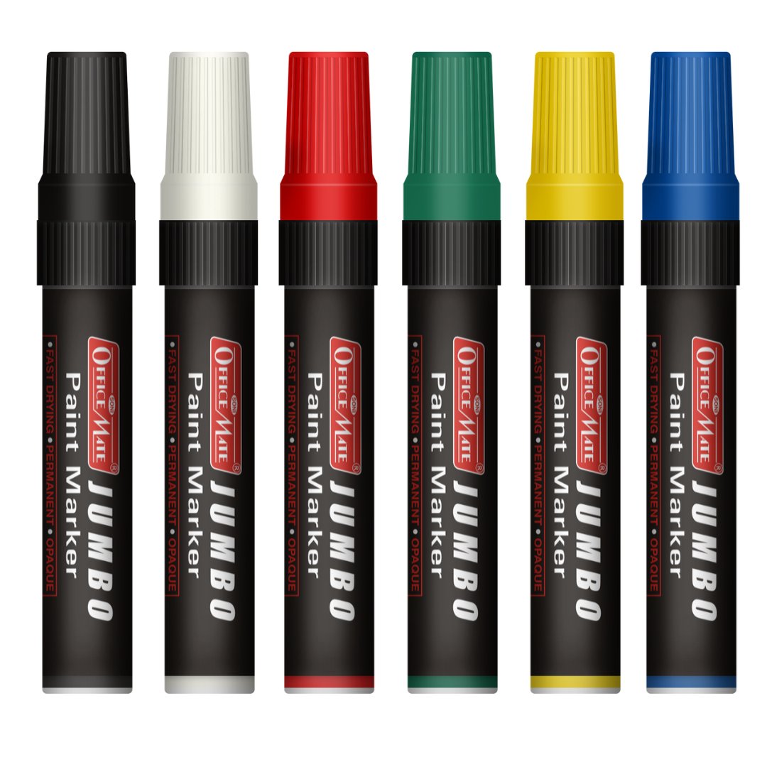 Soni Officemate Jumbo Paint Marker - SCOOBOO - Jumbo-Black - Paint Marker