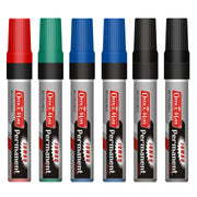 Soni Officemate Jumbo Permanent Marker - Pack of 6 Mix - SCOOBOO - Jumbo-Permanent- mix - Permanent Markers