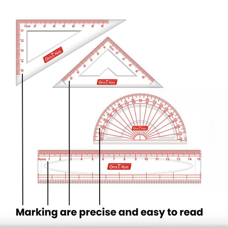 Soni Officemate Mathematical Drawing Instrument Geometry Box - SCOOBOO - 230 - Geometry Box
