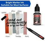 Soni Officemate Multicolor (4 Permanent Markers + 4 Permanent Markers Inks ) - SCOOBOO - 672 - Permanent Marker