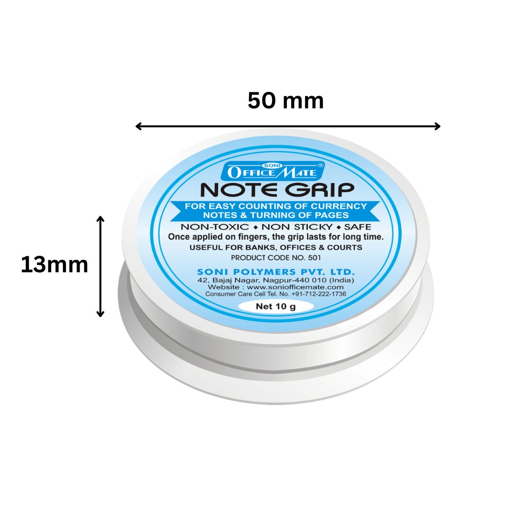 Soni Officemate Note Grip 10g - Pack of 2 - SCOOBOO - Finger Damper