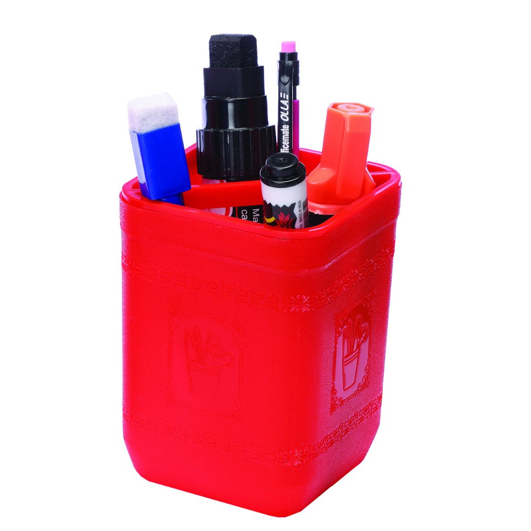 Soni Officemate Pen Pencil Holder - SCOOBOO - SKU-441-Red - Pen Holder