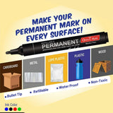 Soni Officemate Permanent Marker - Pack of 10 - SCOOBOO - Permanent Markers