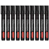 Soni Officemate Permanent Marker - Pack of 10 - SCOOBOO - Pack of 10-Black - Permanent Markers
