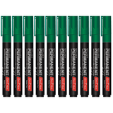 Soni Officemate Permanent Marker - Pack of 10 - SCOOBOO - Pack of 10-Green - Permanent Markers