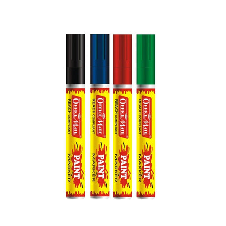 Soni Officemate Regular Paint Markers pens 4 Pcs in Pack (Mix) - SCOOBOO - 113 - Paint Marker