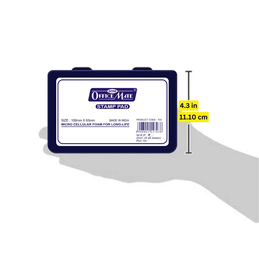 Soni Officemate Stamp Pad - SCOOBOO - 703-Violet - Stamp & Pads