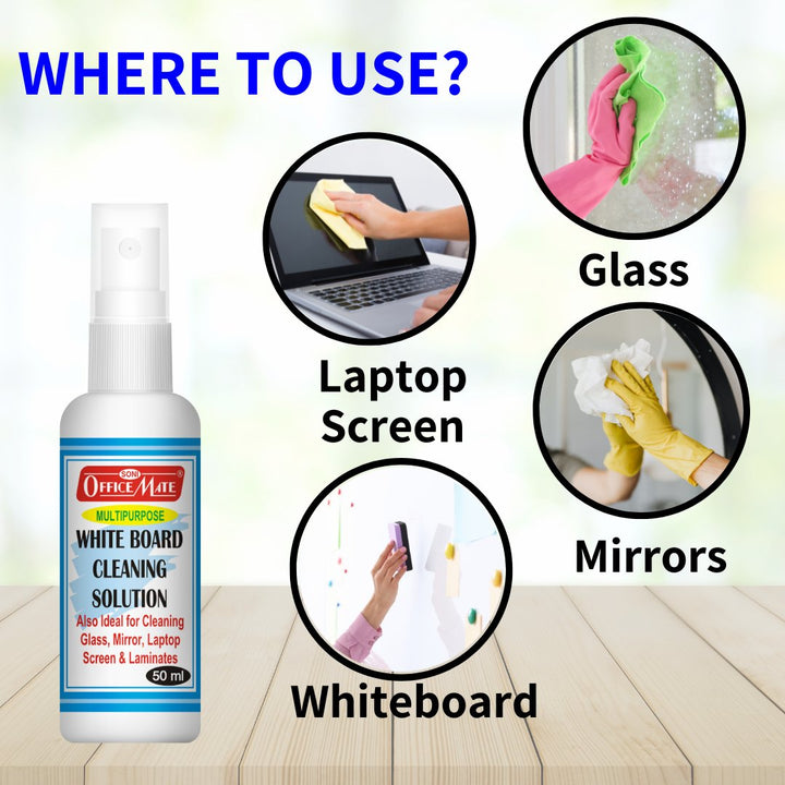 Soni Officemate Whiteboard Cleaning Solution Set - SCOOBOO - White-Board Eraser