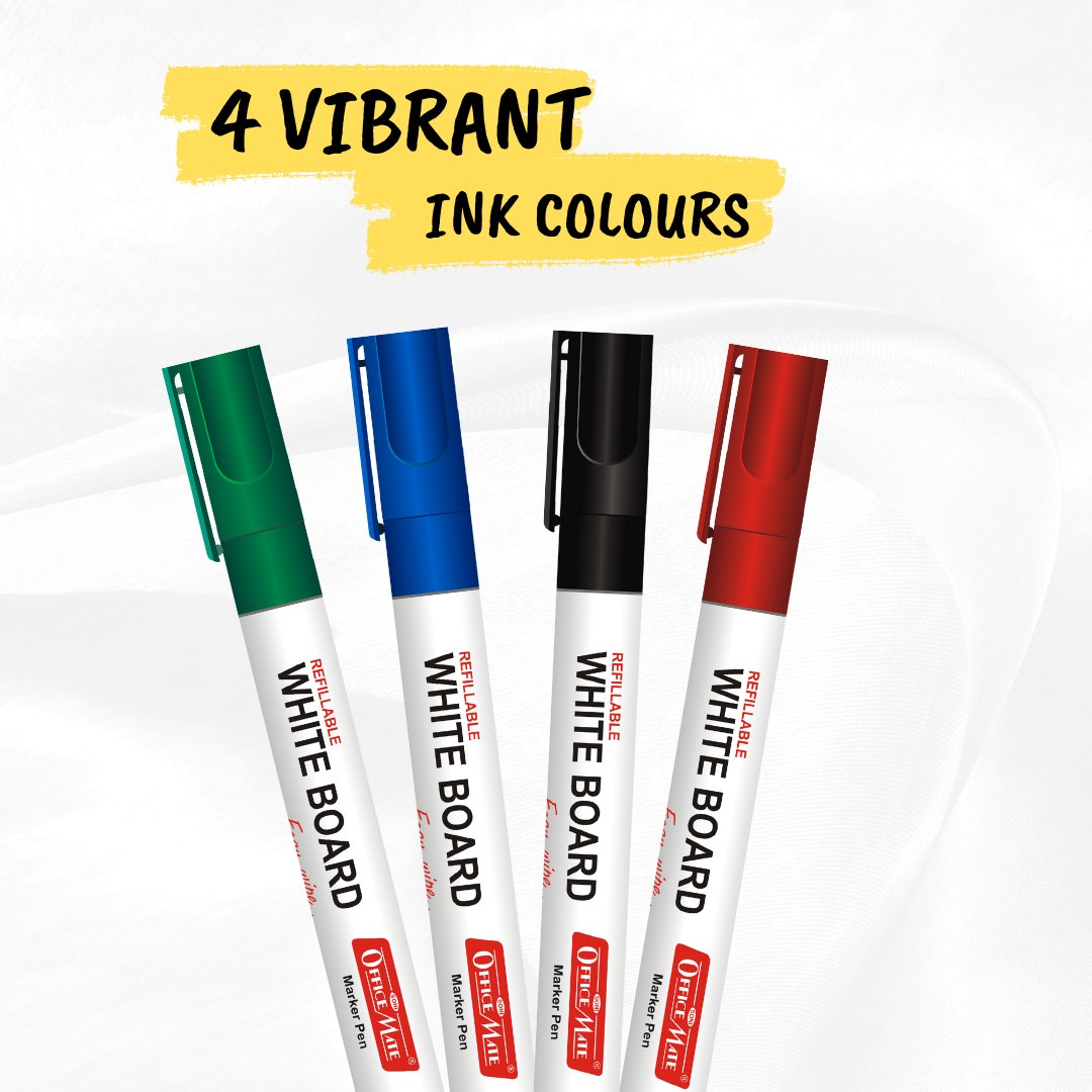 Soni Officemate Whiteboard Marker (Pack Of 8) - SCOOBOO - White-Board Marker