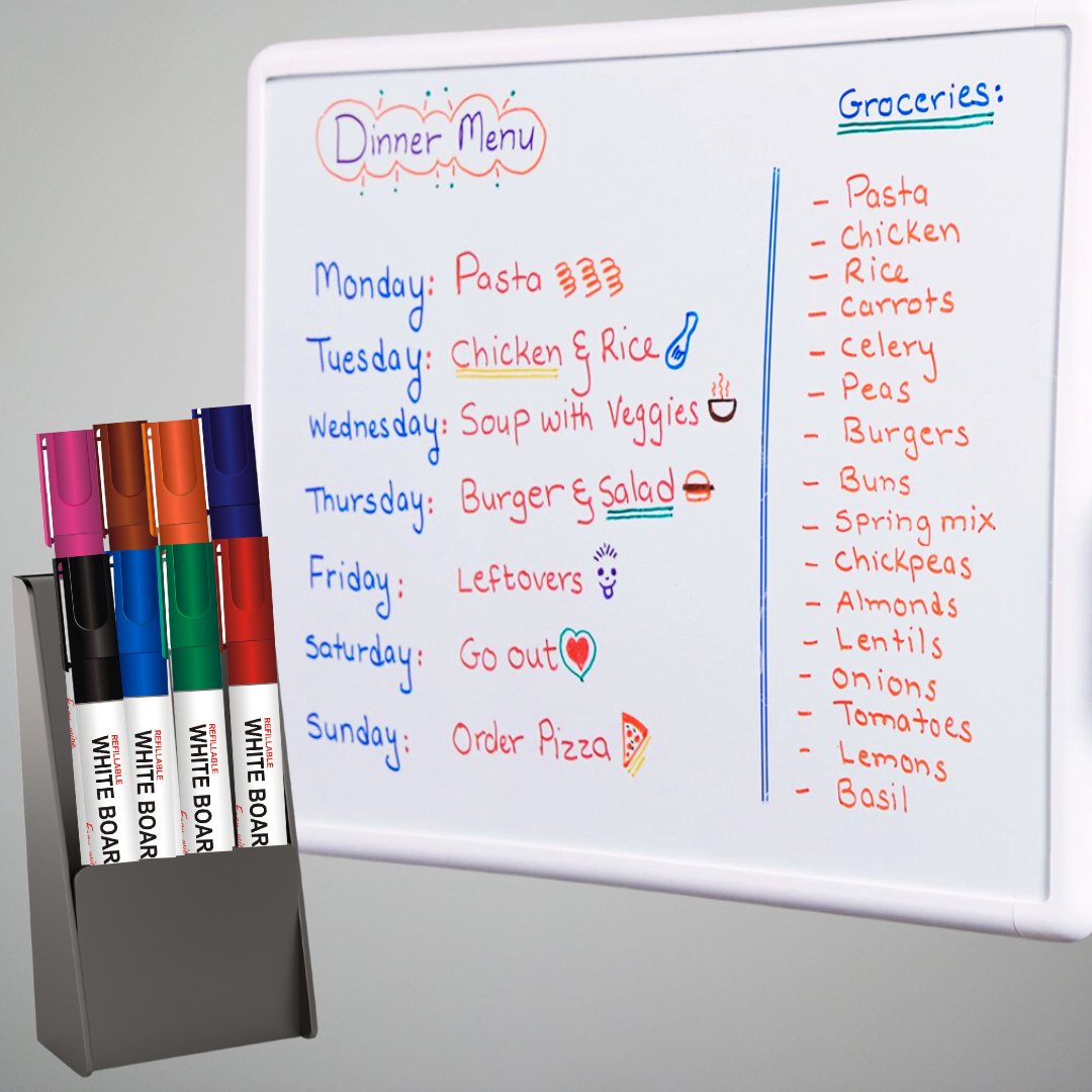 Soni Officemate Whiteboard Marker (Pack Of 8) - SCOOBOO - White-Board Marker