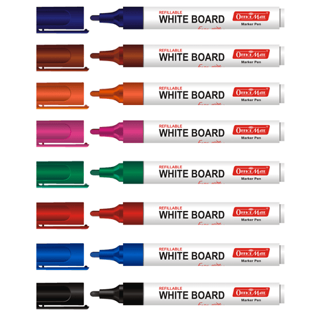 Soni Officemate Whiteboard Marker (Pack Of 8) - SCOOBOO - White-Board Marker