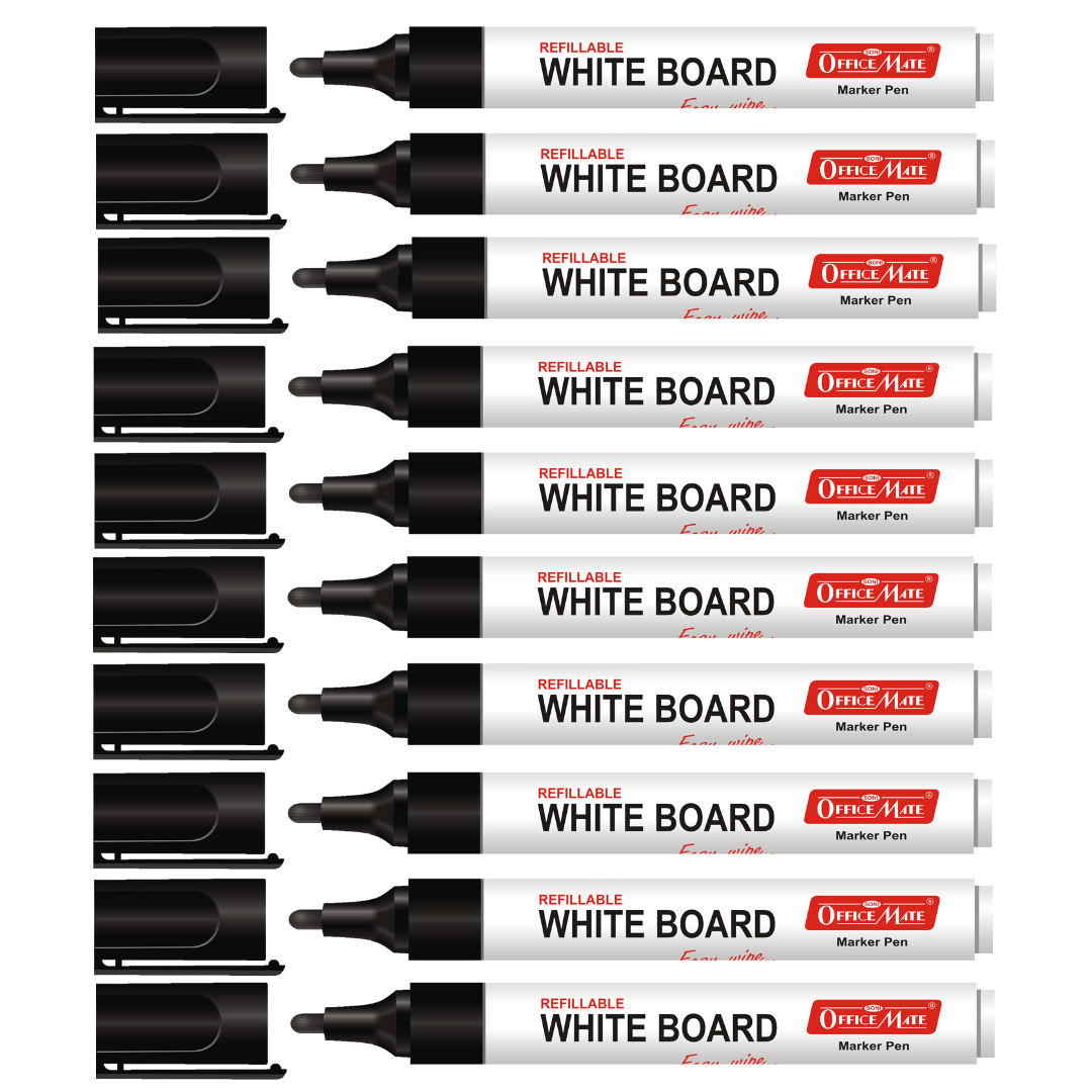 Soni Officemate Whiteboard Marker Pen for Office - Pack of 10… - SCOOBOO - White-Board Marker