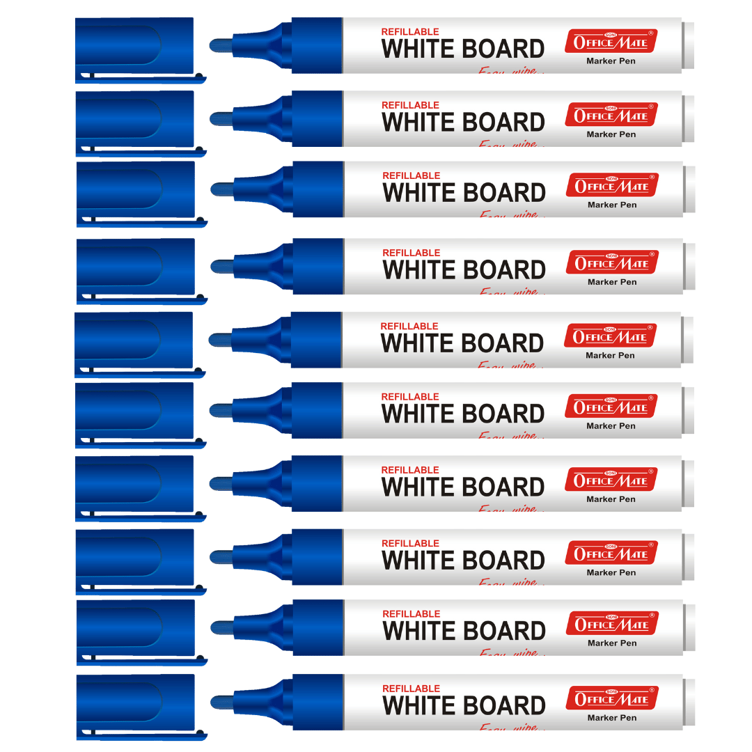 Soni Officemate Whiteboard Marker Pen for Office - Pack of 10… - SCOOBOO - White-Board Marker