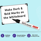 Soni Officemate Whiteboard Multicolor Combo (4 Whiteboard Markers + 4 Marker Inks ) - SCOOBOO - 451 - White - Board Marker