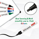 Soni Officemate Whiteboard Multicolor Combo (4 Whiteboard Markers + 4 Marker Inks ) - SCOOBOO - 451 - White - Board Marker