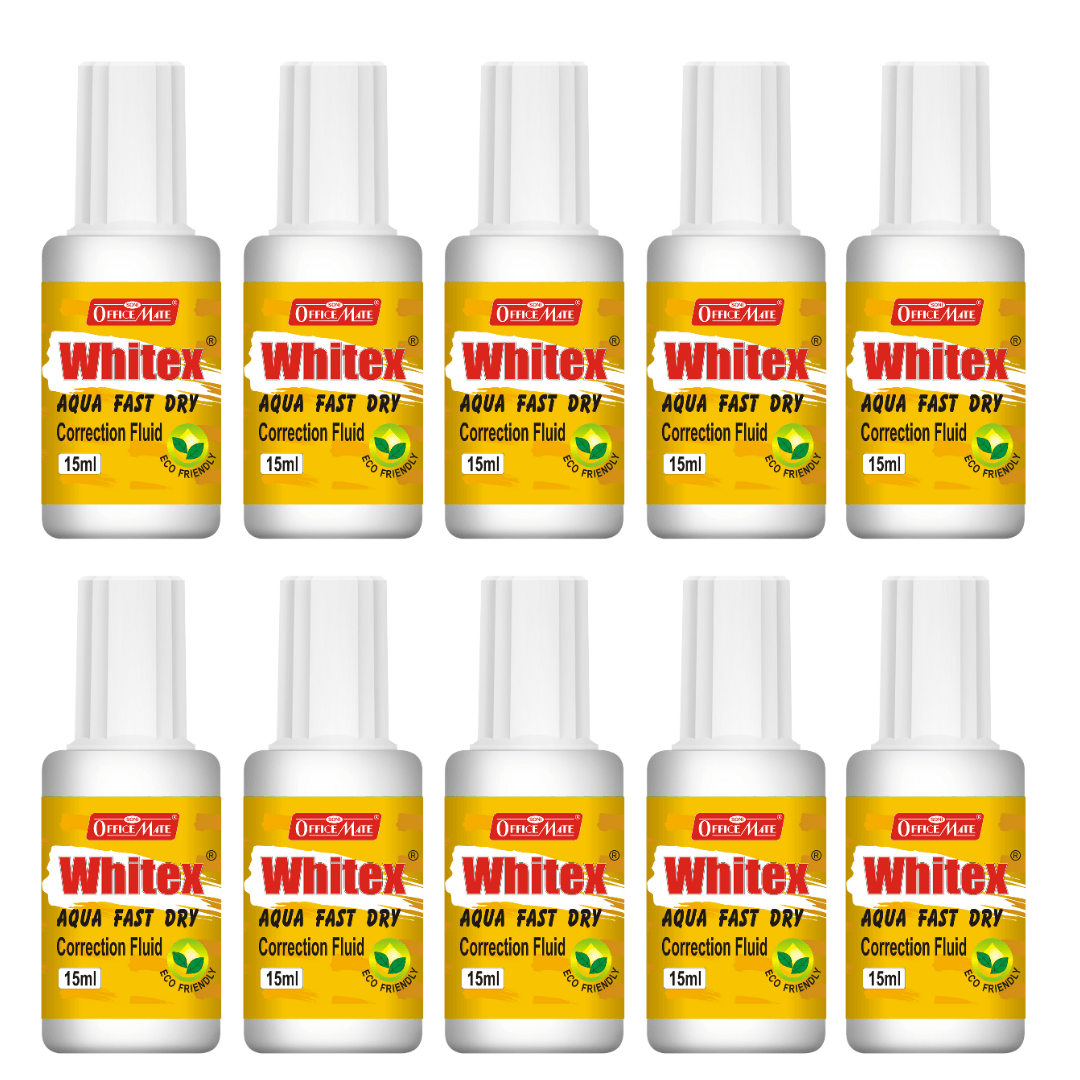 Soni Officemate Whitex Correction Fluid 15ml - SCOOBOO - 405 - Eraser & Correction