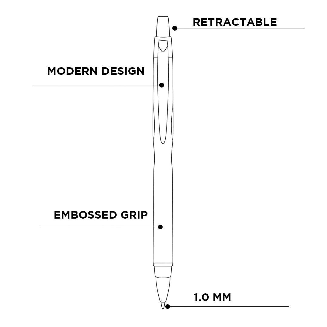 Uni-Ball Jetstream Retractable Roller Ball Pen 1.0mm