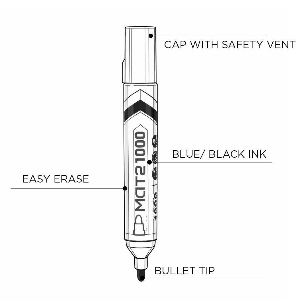 Marker Specification Deli WU008-BL Whiteboard Marker - SCOOBOO - SCOOBOO
