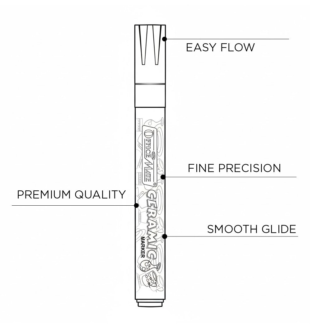 Marker Specification Soni Officemate Regular Ceramic Marker Set - SCOOBOO - SCOOBOO