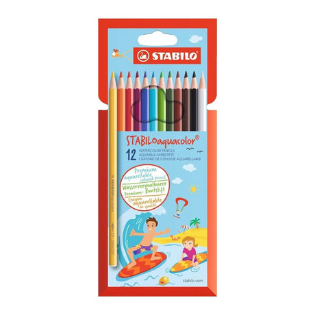 STABILO Aquacolor Aquarellable Colouring Pencil - SCOOBOO - 1612 - 6 - Watercolour Pencils