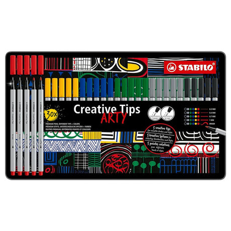 Stabilo Arty Creative Tips Multi Liner Set - SCOOBOO - 89/30 - 6 - 1 - 20 - Fineliners