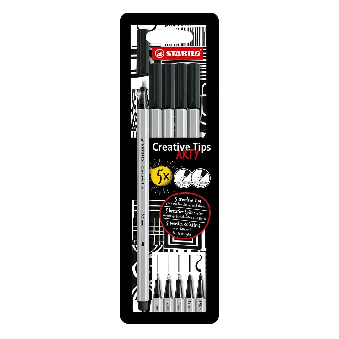 Stabilo Arty Creative Tips Multi Liner Set - SCOOBOO - 89/5 - 1 - 20 - Fineliners