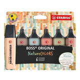 Stabilo Boss Original Nature Highlighter Colors Pack Of 4 - SCOOBOO - EO70/6 - 2 - 2 - TGM - Highlighter