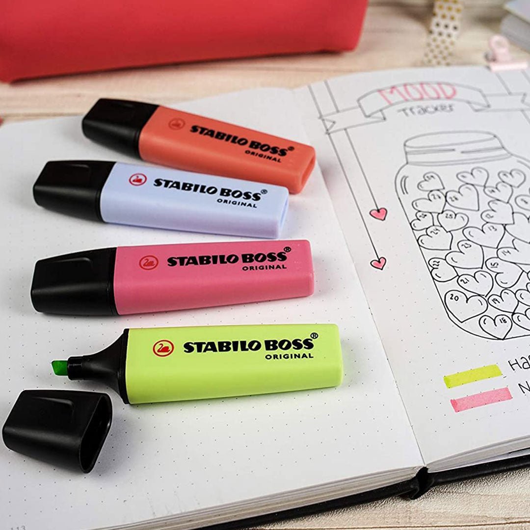 Stabilo | Boss Pastel | Yellow | Pack Of 10 - SCOOBOO - 70/144 - Highlighter