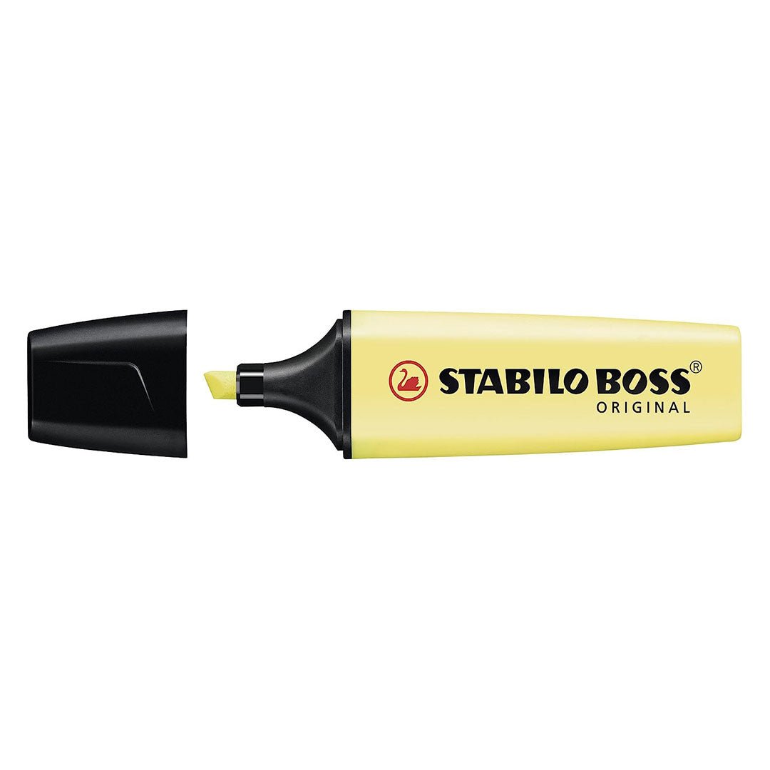 Stabilo | Boss Pastel | Yellow | Pack Of 10 - SCOOBOO - 70/144 - Highlighter