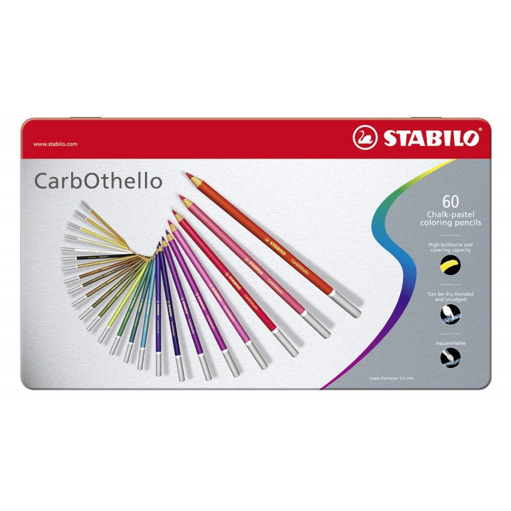 Stabilo Carbothello Pastel Pencil Set - SCOOBOO - 1460 - 6 - Coloured Pencils