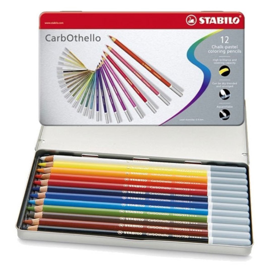 Stabilo Carbothello Pastel Pencil Set - SCOOBOO - 1412 - 6 - Coloured Pencils