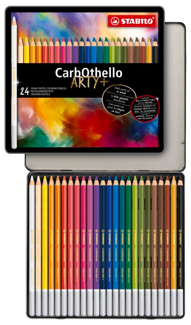 Stabilo Carbothello Pastel Pencil Set - SCOOBOO - 1424 - 6 - TGM - Coloured Pencils