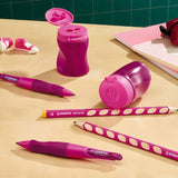 Stabilo | Easy Sharpener | Left Handed | Pink - SCOOBOO - B - 41596 - 3 - Easy Sharpener