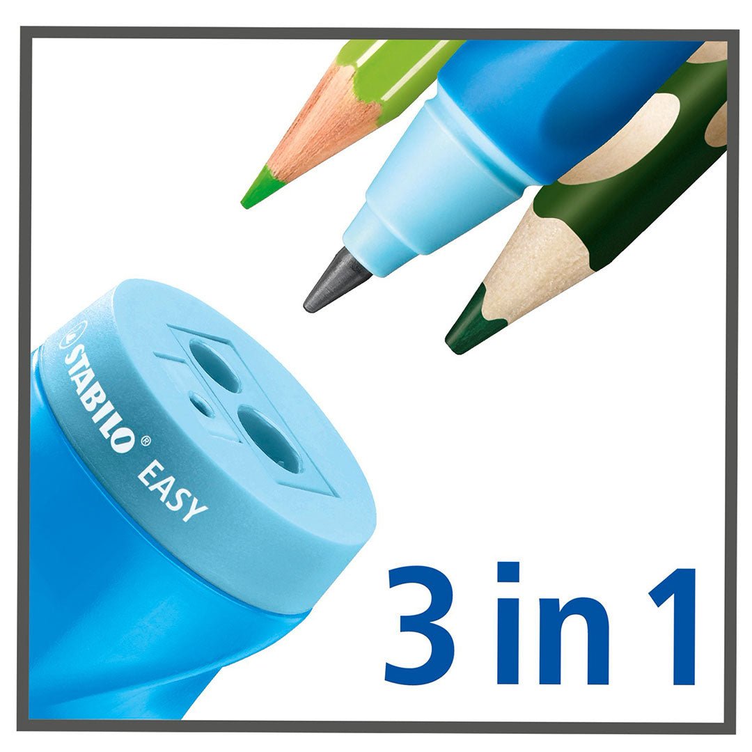 Stabilo | Easy Sharpener | Right Handed | Blue - SCOOBOO - B - 41598 - 3 - Easy Sharpener