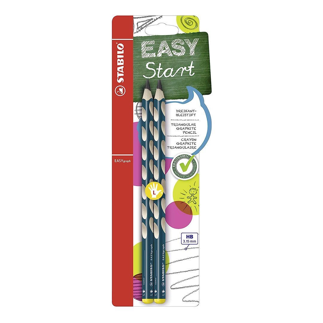 Stabilo Easygraph Left Handed Pencil - Pack of 2 - SCOOBOO - B - 39888 - 5 - TGM - Pencils