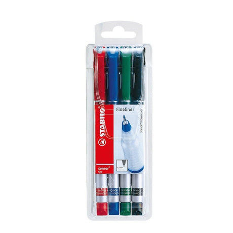 Stabilo Fine Tip Sensor Pen - Pack of 4 - SCOOBOO - 189/4 - Fineliners