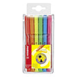 Stabilo | Flash | Highlighter | Pack Of 6 | Assorted Colours - SCOOBOO - 555/6 - Highlighter